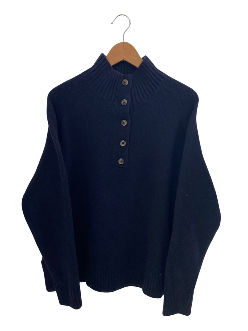 Zara Wool-Blend Navy Blue Sweater Size Small